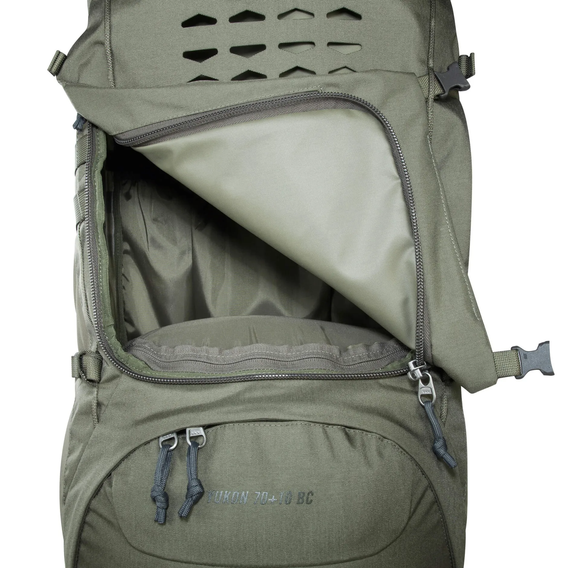 Hot Tatonka Bushcraft-Rucksack - Yukon 70+10 BC - stone-grey-olive