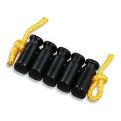 Hot Tatonka Kordelstopper - Tanka 5-er Pack - black