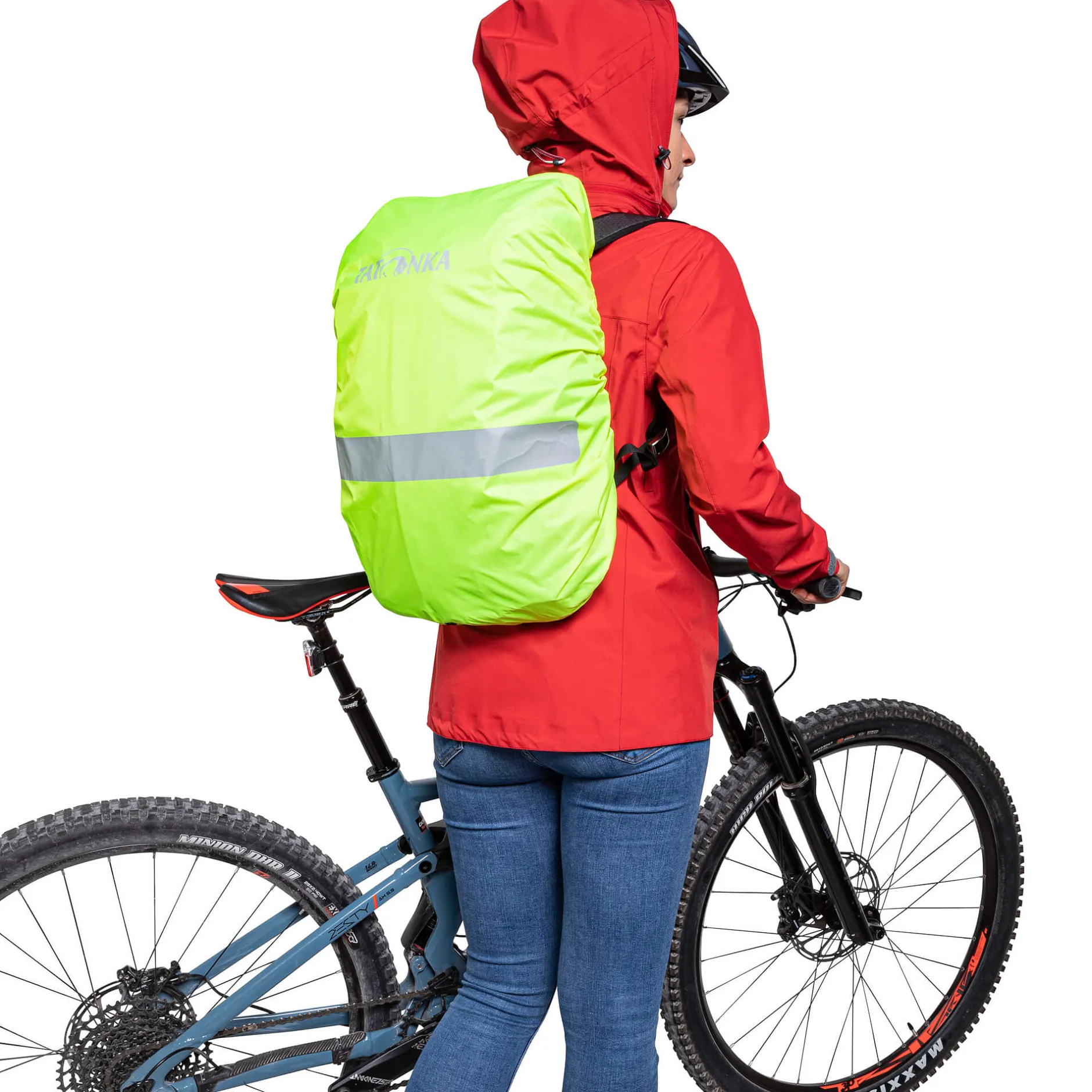 Discount Tatonka Rucksack-Regenhülle - Raincover Bike Daypack - safety-yellow