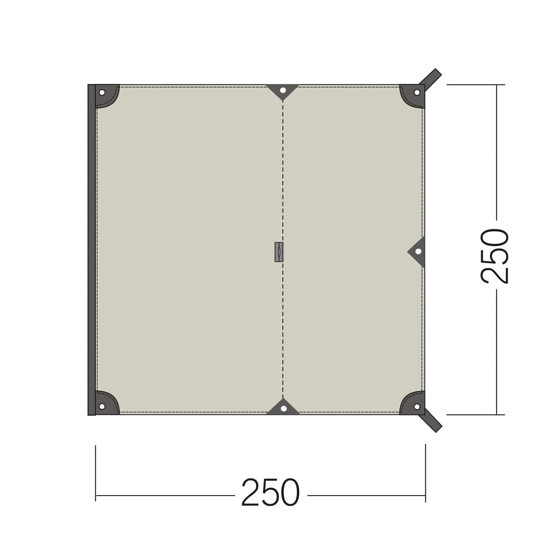 Sale Tatonka Sonnensegel für Camping-Busse - Van Tarp TC - sand-beige