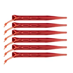 Hot Tatonka Zelthering - Set - Zelthering / tent peg allround 19cm 6pcs - red