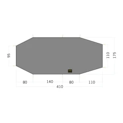 New Tatonka Zeltunterlage - Floor Sheet LT Polar 3 - stone-grey-olive