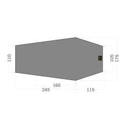 Tatonka Zeltunterlage - Floor Sheet LT Gargia 3 - stone-grey-olive